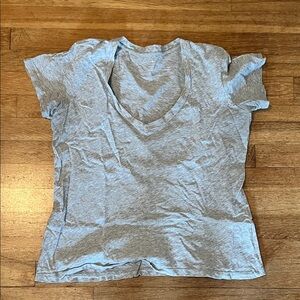 ANN MASHBURN Heather Gray Short Sleeve Tee